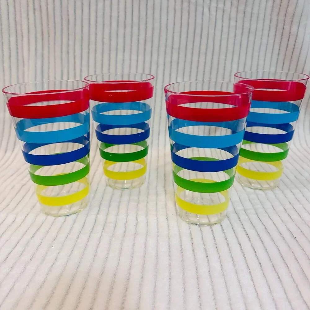 Target Summer 2011 Vibrant Striped Melamine Plates and Tumblers with placemats